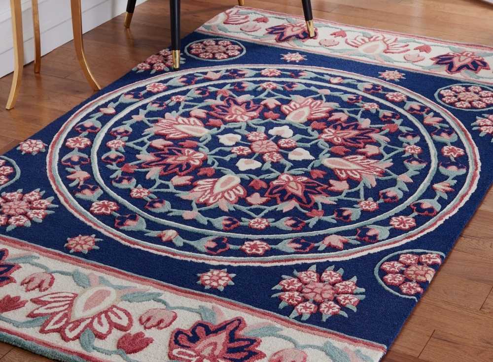 Professional cleaning process of an oriental rug, showcasing deep cleaning techniques
